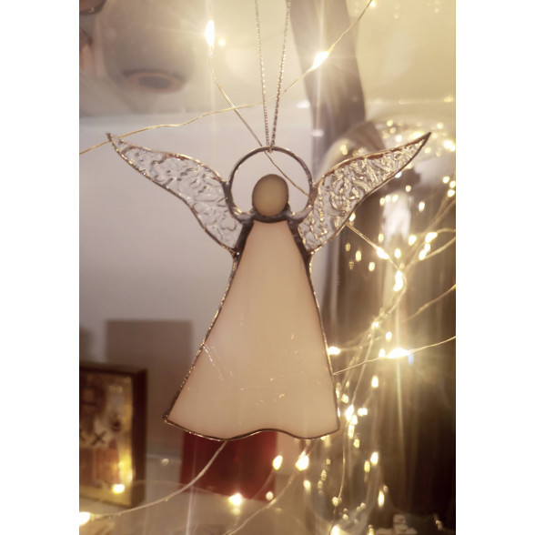 Stikla dekors Ziemassvētku eņģelis